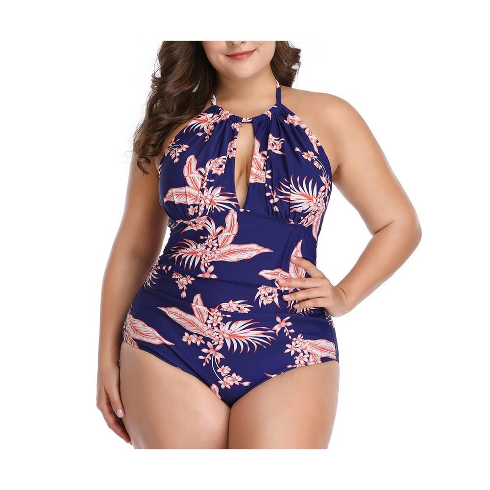 Plus size one-piece swimsuit women beach wear